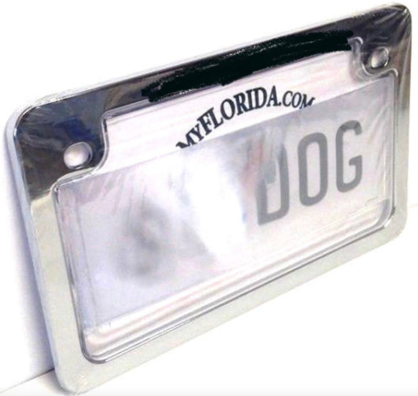 Motorcycle License Plate Privacy Cover (Clear and Tint)