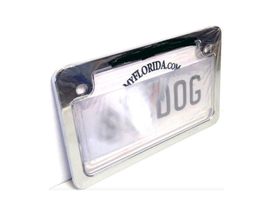 Motorcycle License Plate Privacy Cover (Clear and Tint)